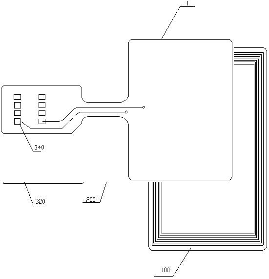 SIM card with non-contact interface and method for connecting SIM card with antenna