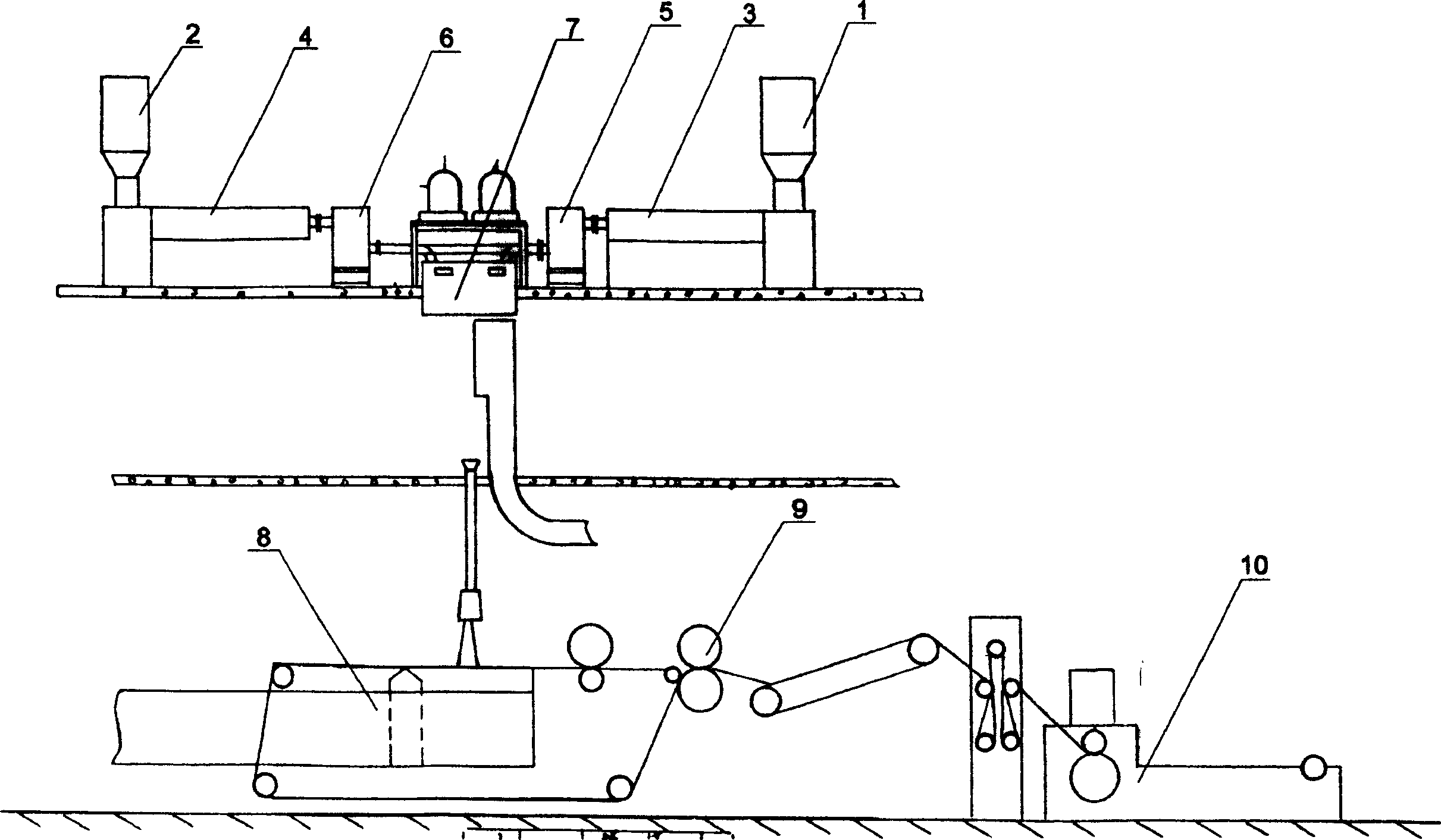 Process for preparing double component spunbonded nonwoven fabrics