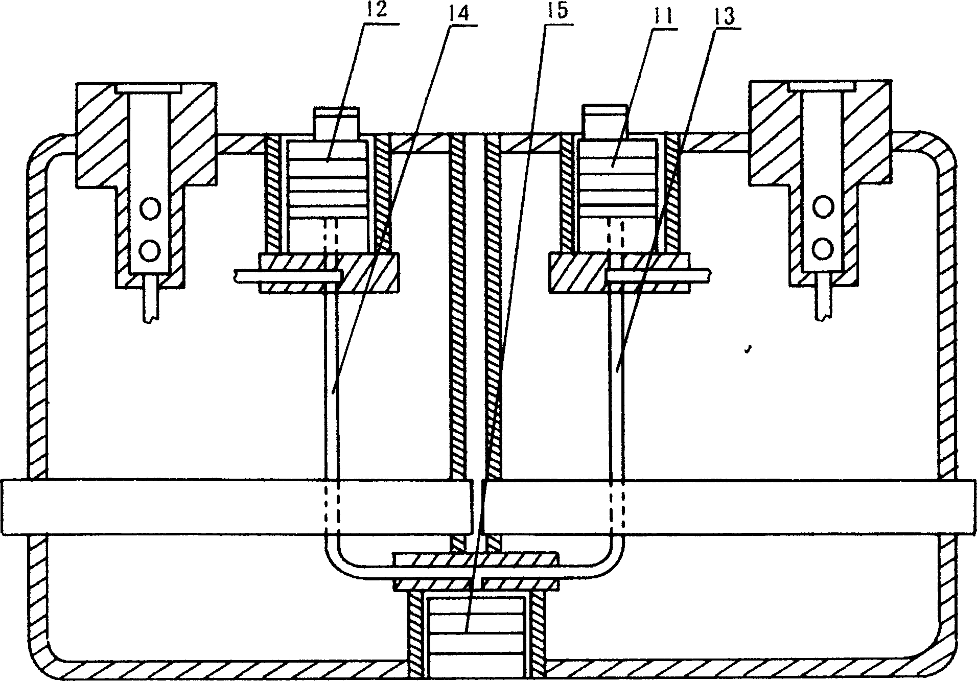 Process for preparing double component spunbonded nonwoven fabrics