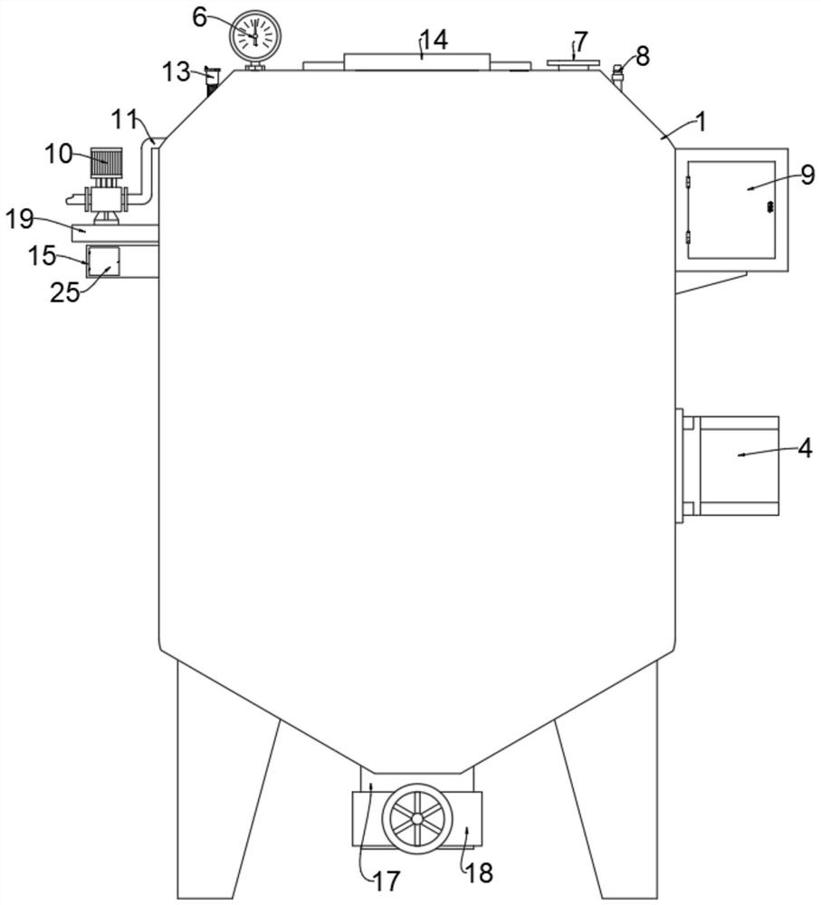 Tea leaf-polished glutinous rice mixed fermentation equipment and method