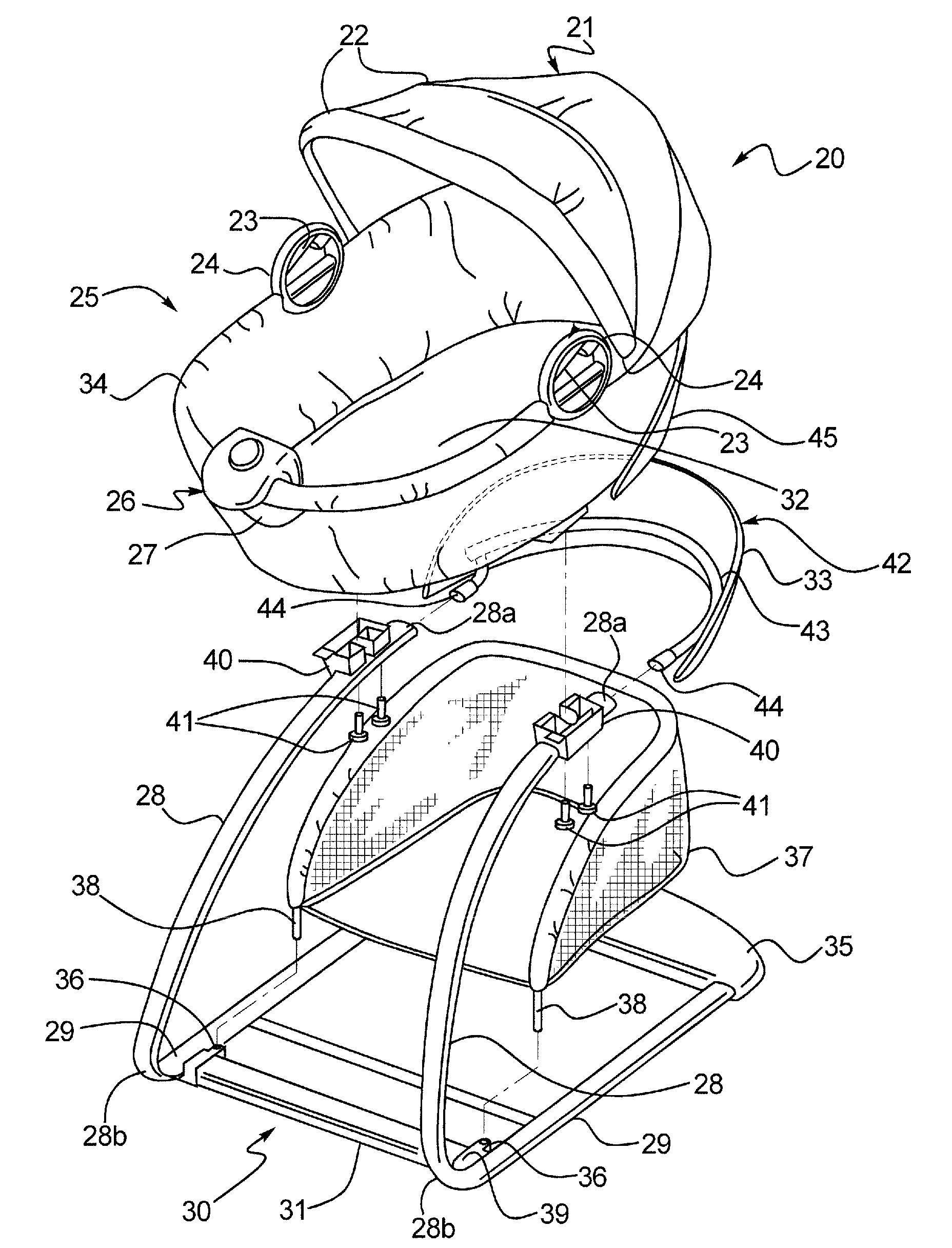 Combination Bassinet and Toddler Chair