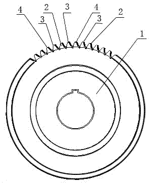 Method for processing middle convex gear by adopting shaving cutter and modified shaving cutter