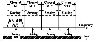 Frequency spectrum sensing method and device of cognitive radio system