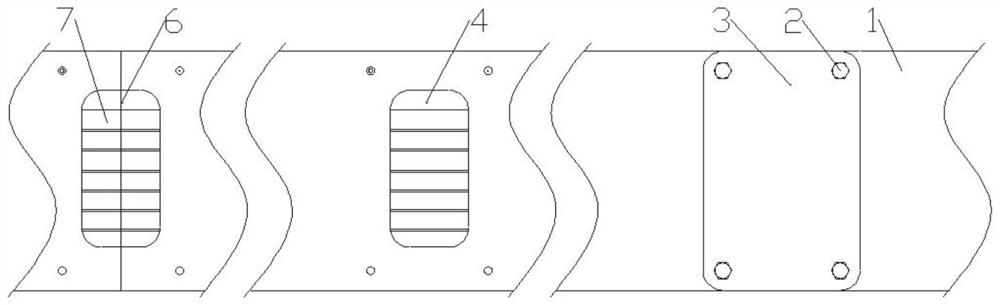 Discontinuously-perforated bridge frame