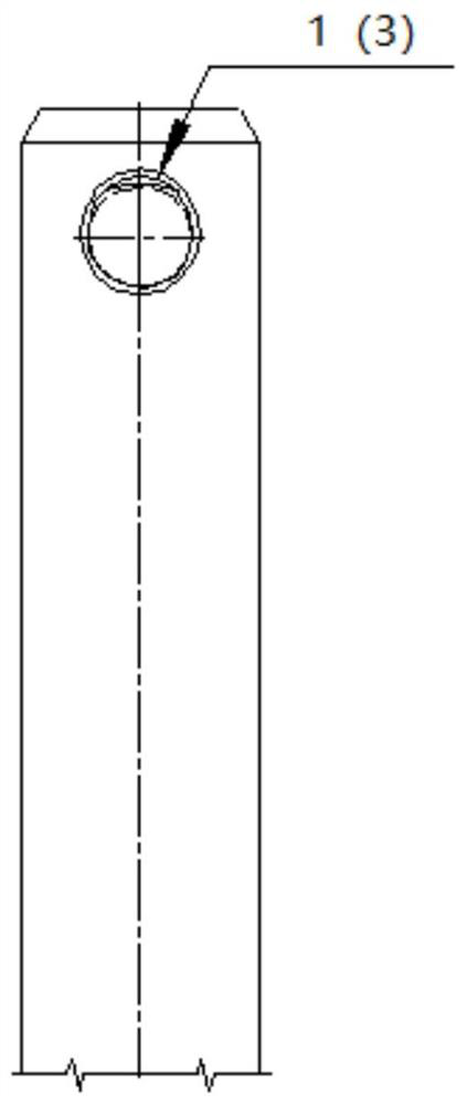 Repair method suitable for deformation of hanging hole of anode guide rod