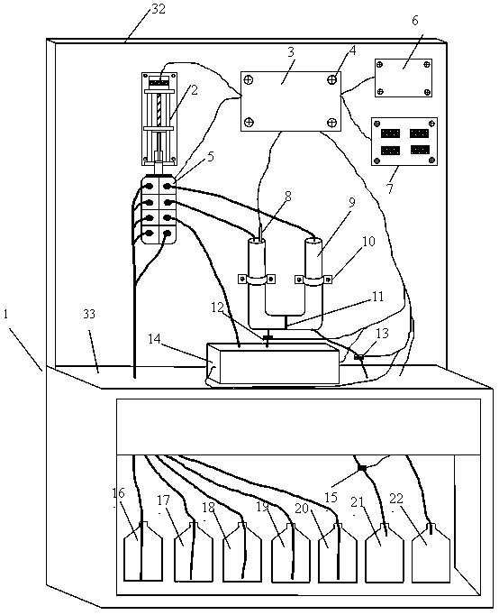 A low-concentration ammonia nitrogen detection method and device for concentrated ammonia nitrogen