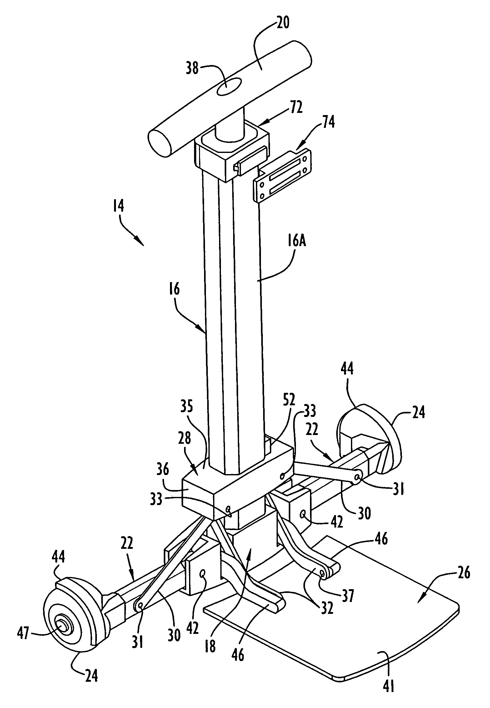 Convertible carrying case systems and collapsible wheeled carts for carrying cases