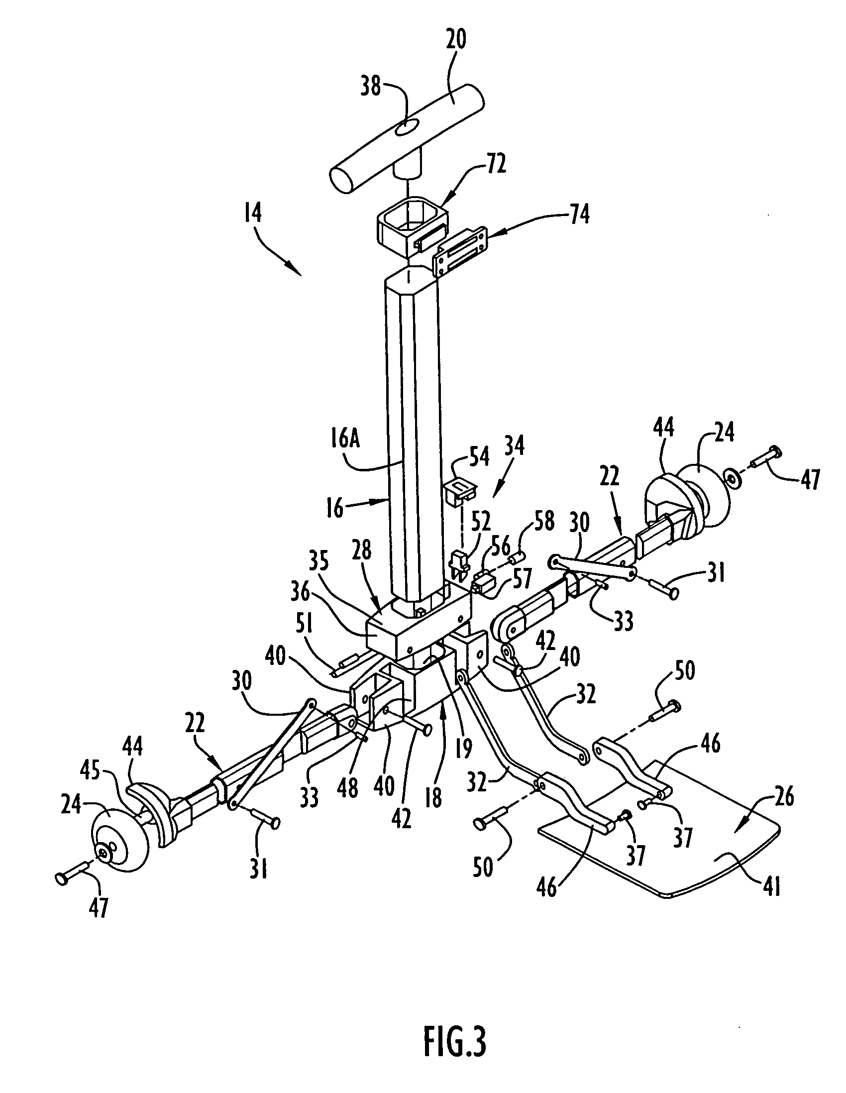 Convertible carrying case systems and collapsible wheeled carts for carrying cases