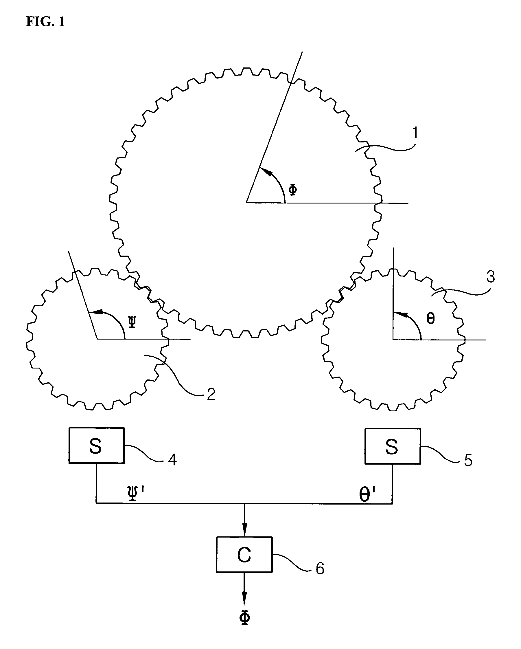 Method for measuring the absolute steering angle of steering shaft for vehicle