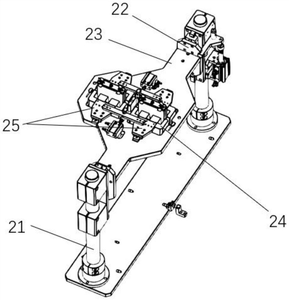 A kind of assembly mechanism of electric core into casing