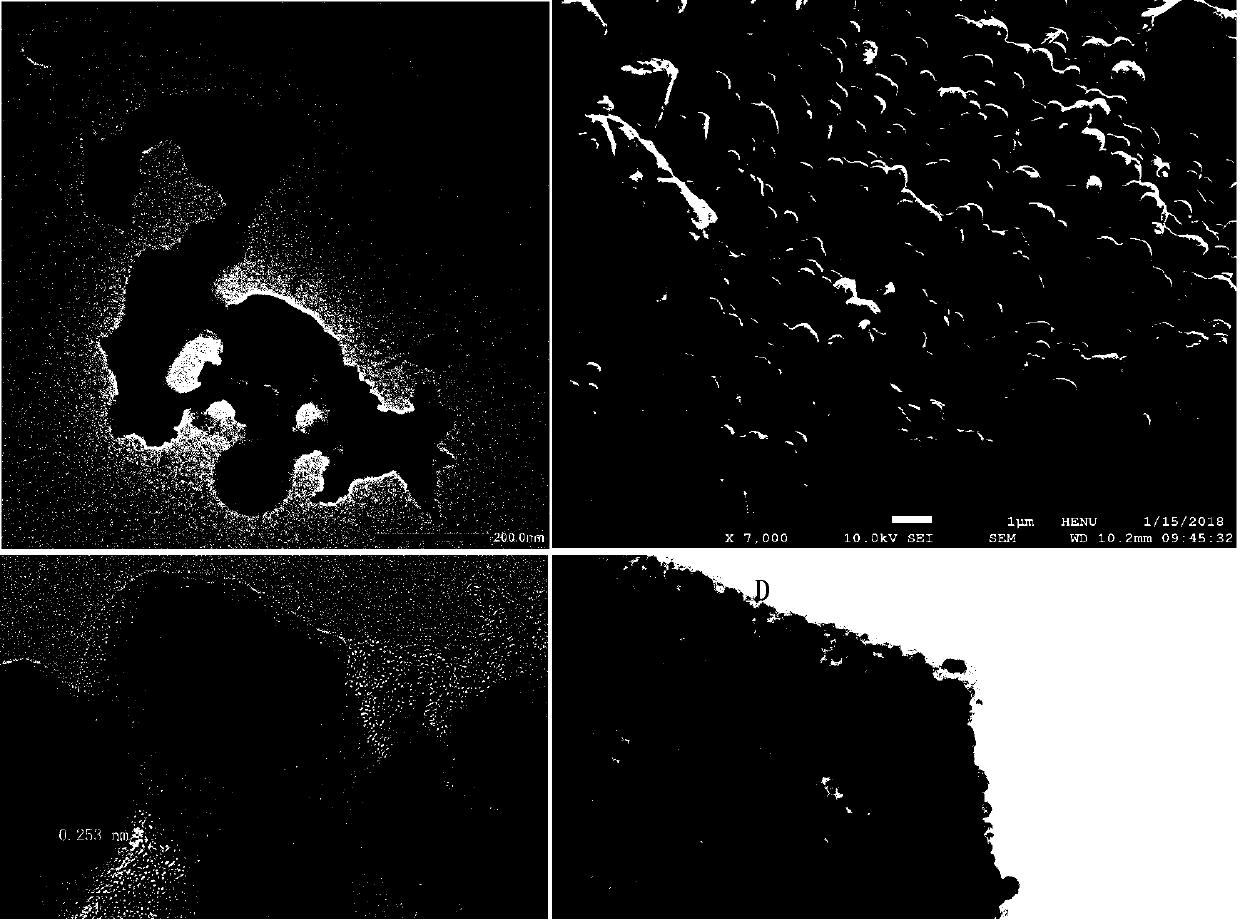 Carbon coated layer thickness adjustable nanometer ferroferric oxide composite material, preparation method and application thereof