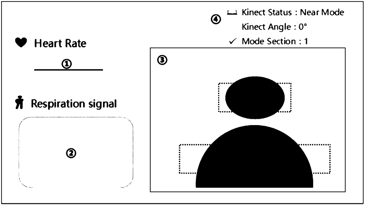 Electric treadmill capable of controlling speed based on physiological signals detected by Kinect