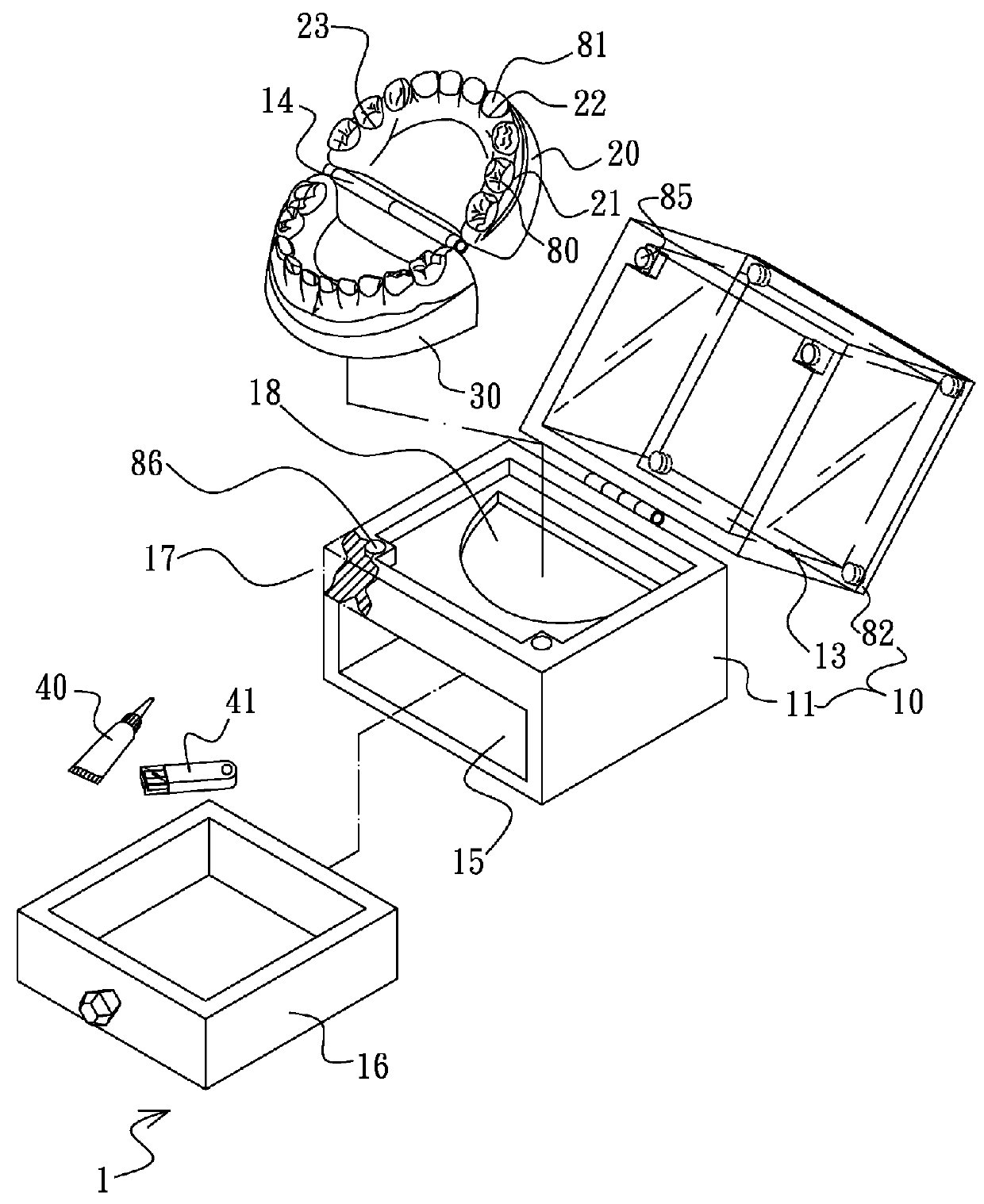 Deciduous teeth storage device