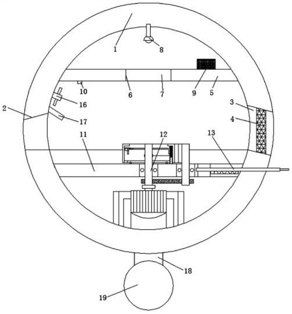 Water surface floating type in-shell two-way rotation deinsectization spherical aquarium paludum fabricius lamp and using method