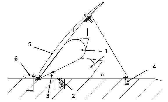 High-pressure lap-joint-free double-airbag rubber dam and production process thereof