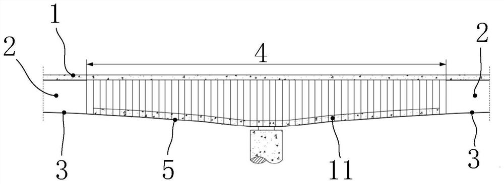 Steel-concrete composite structure continuous box girder and manufacturing method thereof