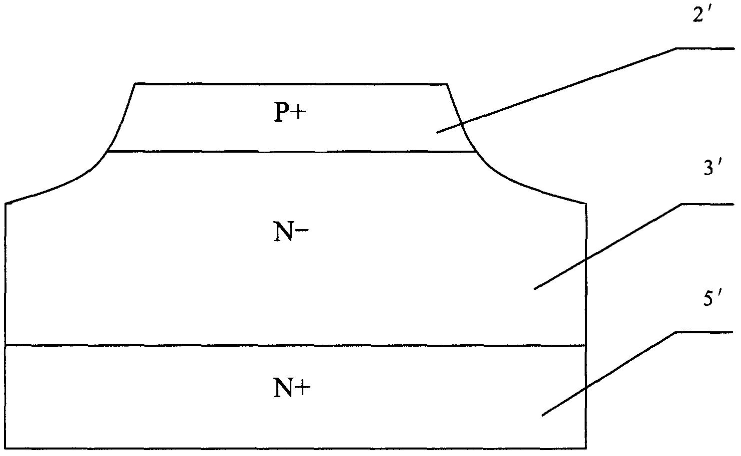 Method for manufacturing planar high-voltage ultrafast soft recovery diode