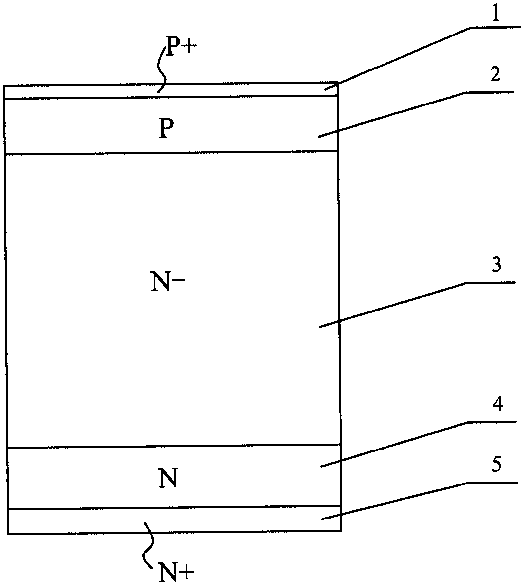 Method for manufacturing planar high-voltage ultrafast soft recovery diode