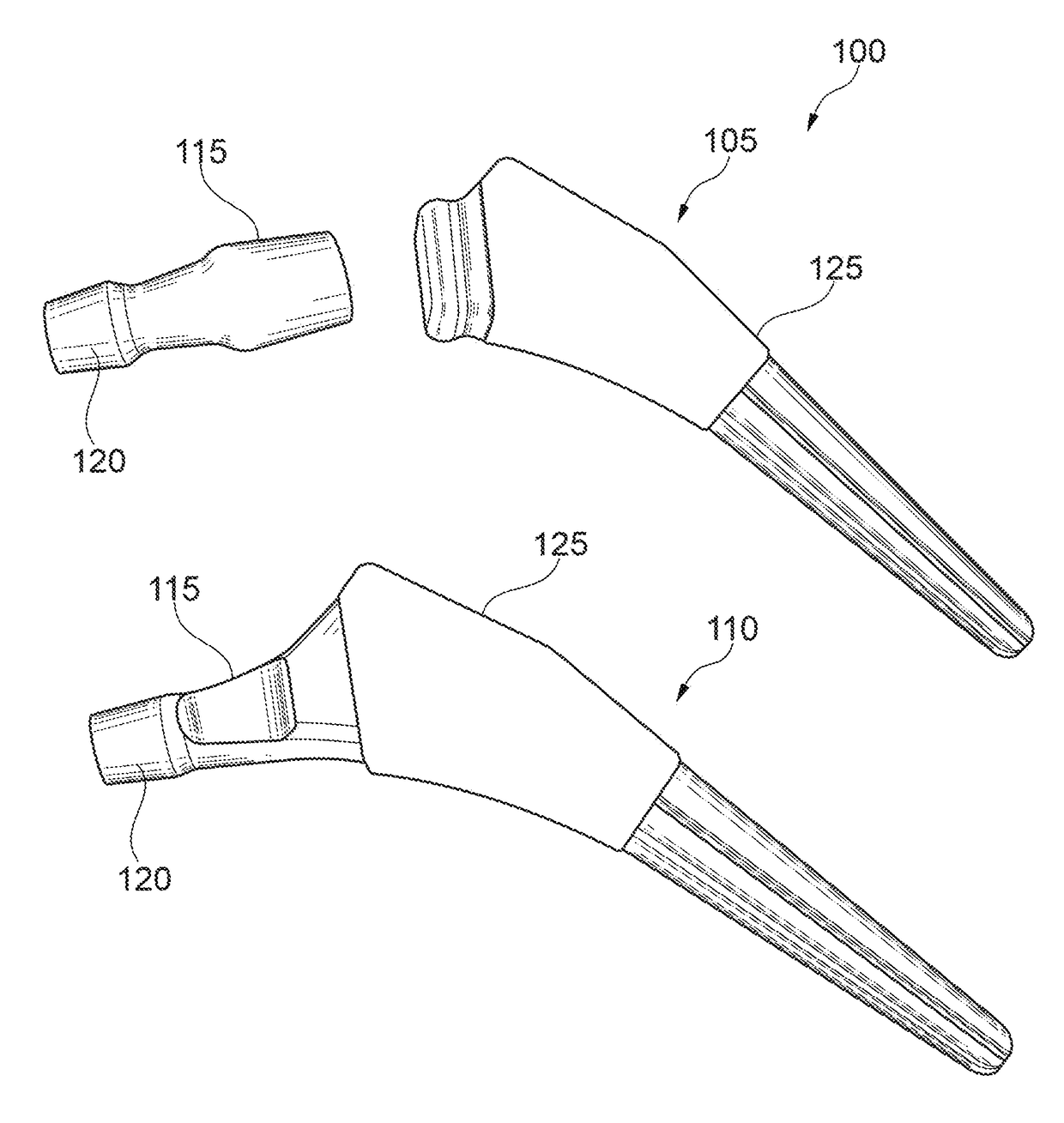 Mechanical assembly including exterior surface preparation