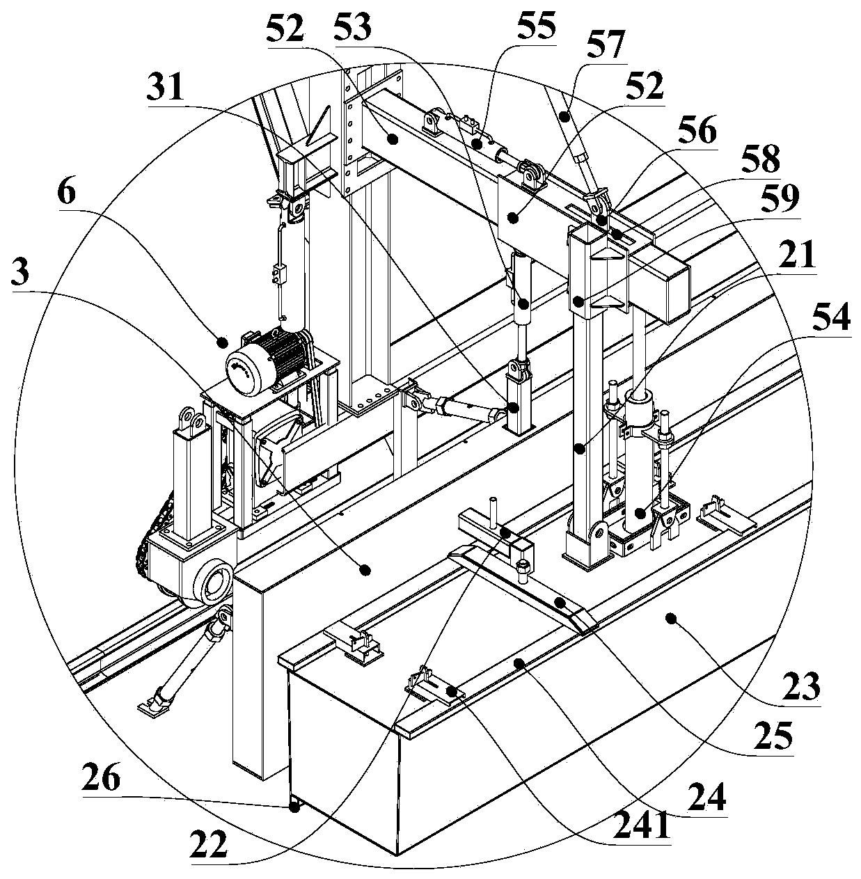 Tunnel groove forming die trolley