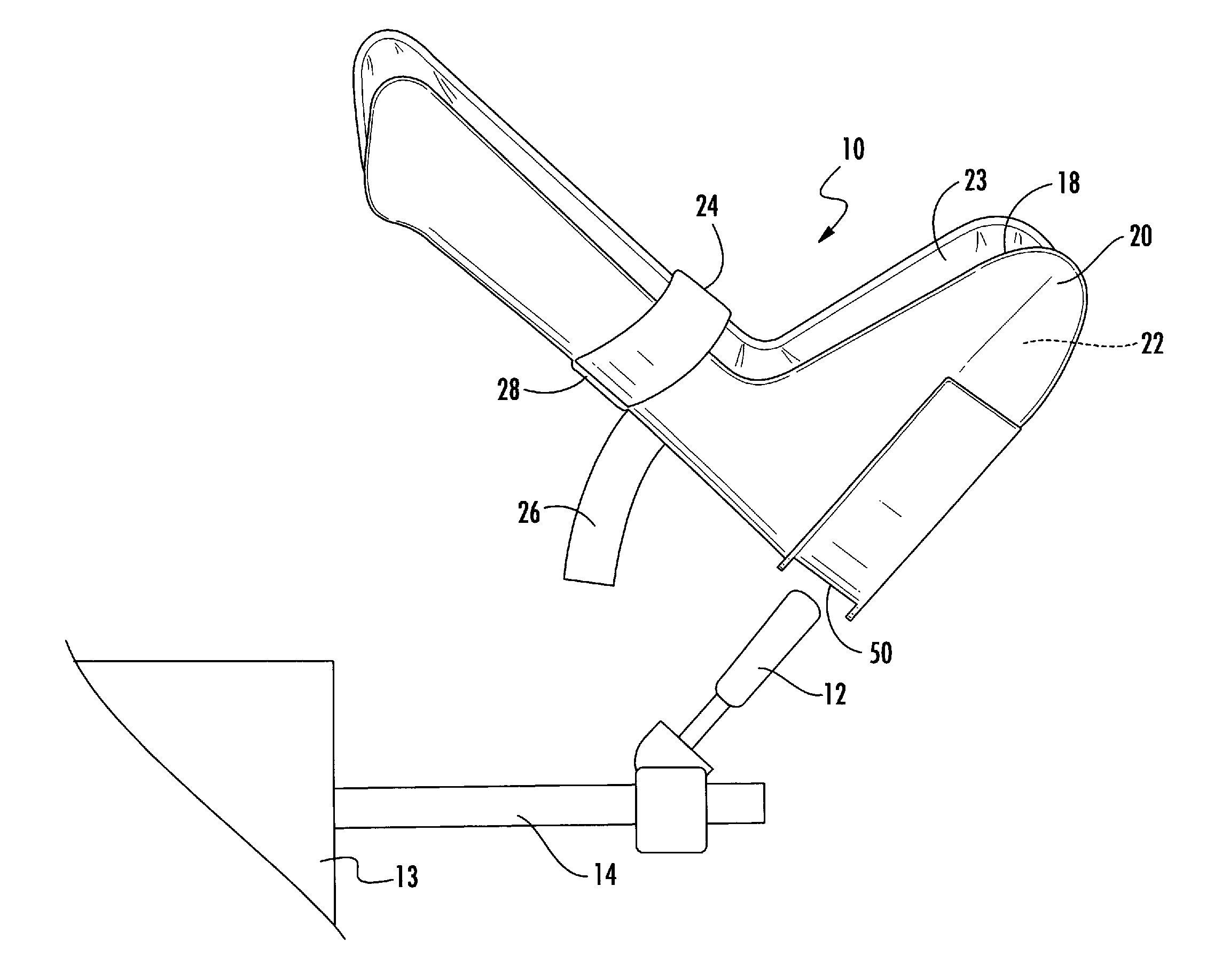 Portable stirrup with leg support