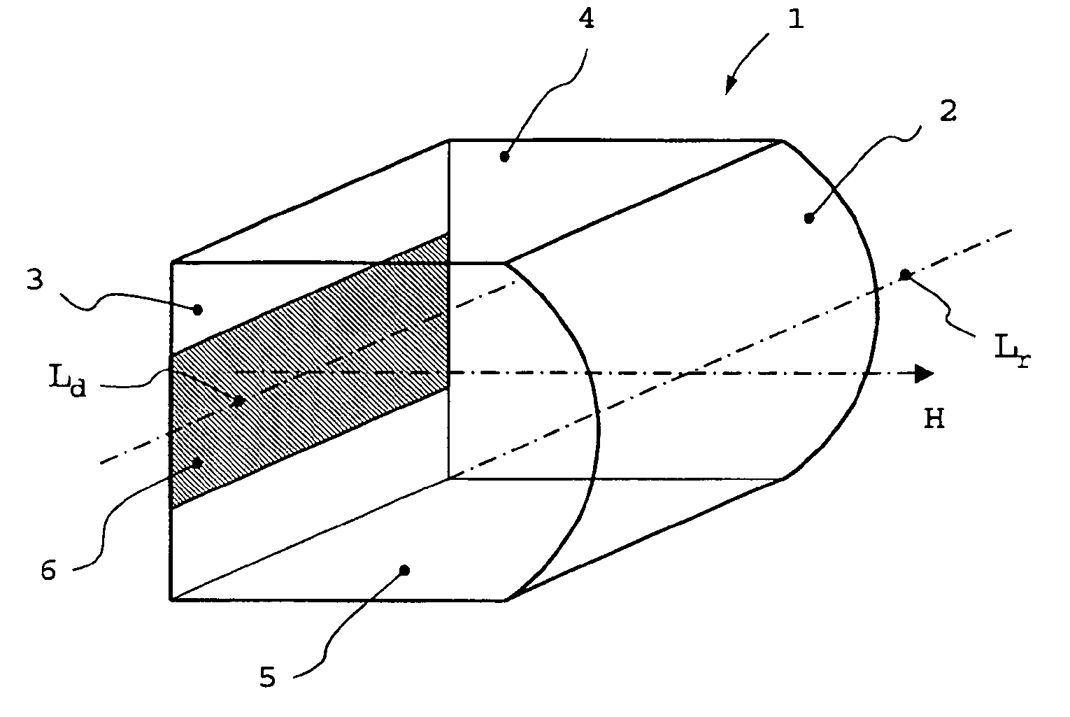 Refractive-diffractive hybrid lens, in particular for beam shaping of high power diode lasers