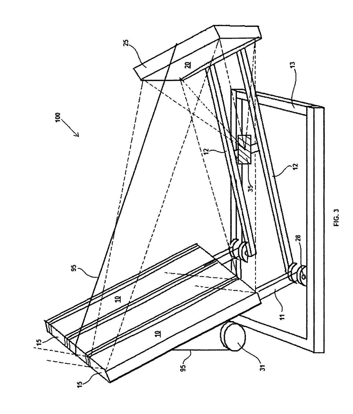 Two-stage solar concentrating system