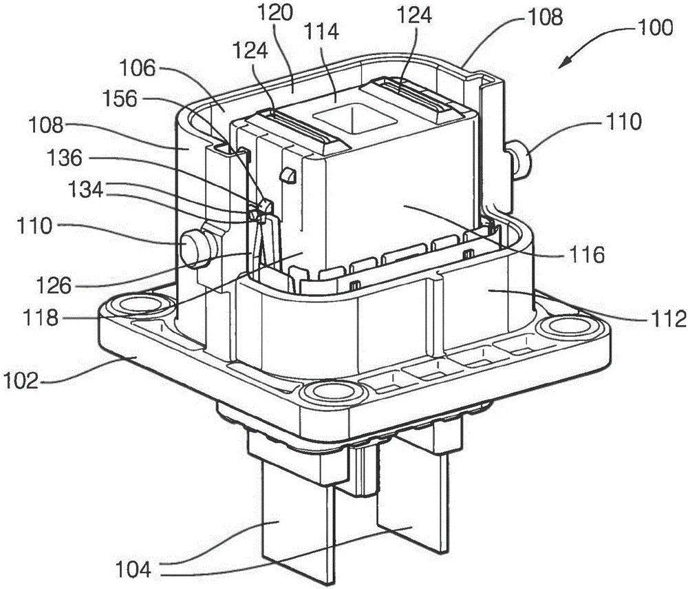 Right angle connector with terminal contact protection