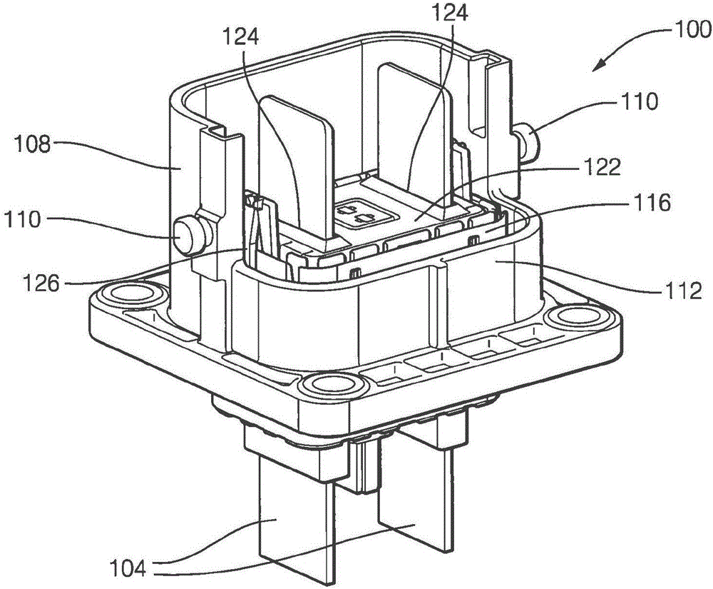 Right angle connector with terminal contact protection