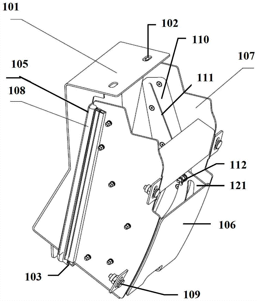 Water filling nozzle protection device of motor train unit and motor train unit train body