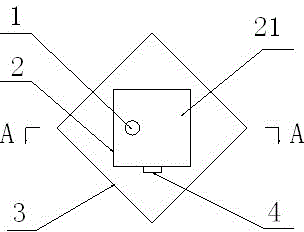 Anti-tip base for light-weight automatic satellite aligning antenna