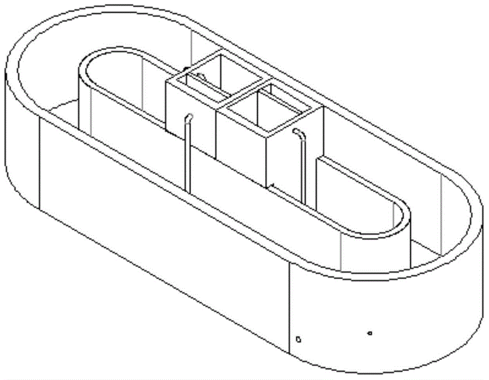 Circuit-type fishpond breeding system integrating circulating water treatment process