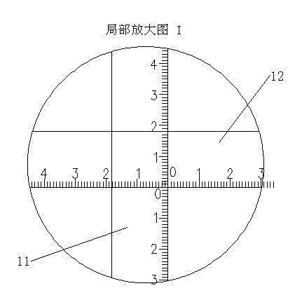 Bend steel bar inner arc radius measuring pair ruler