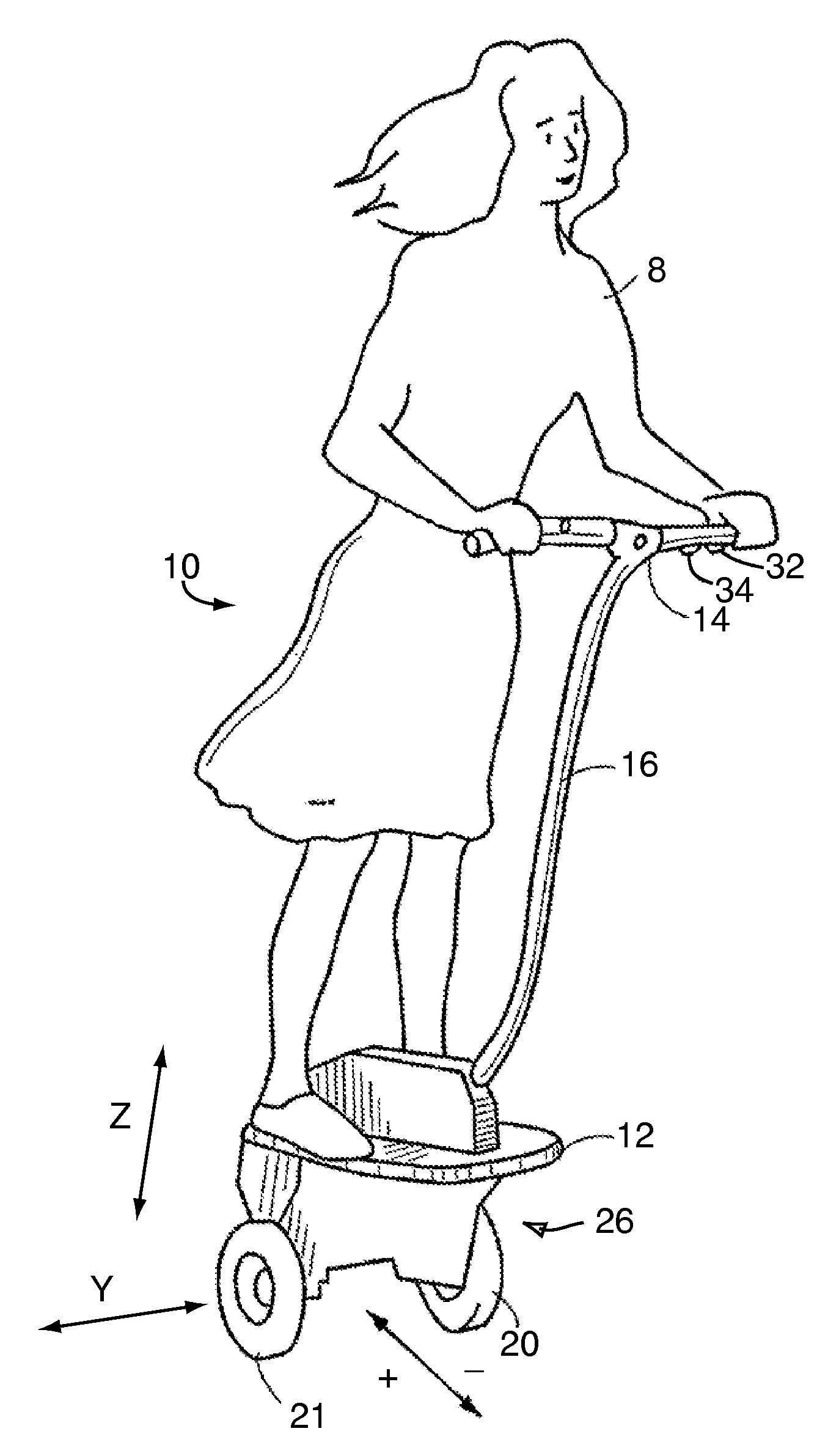 Guided control of a transporter