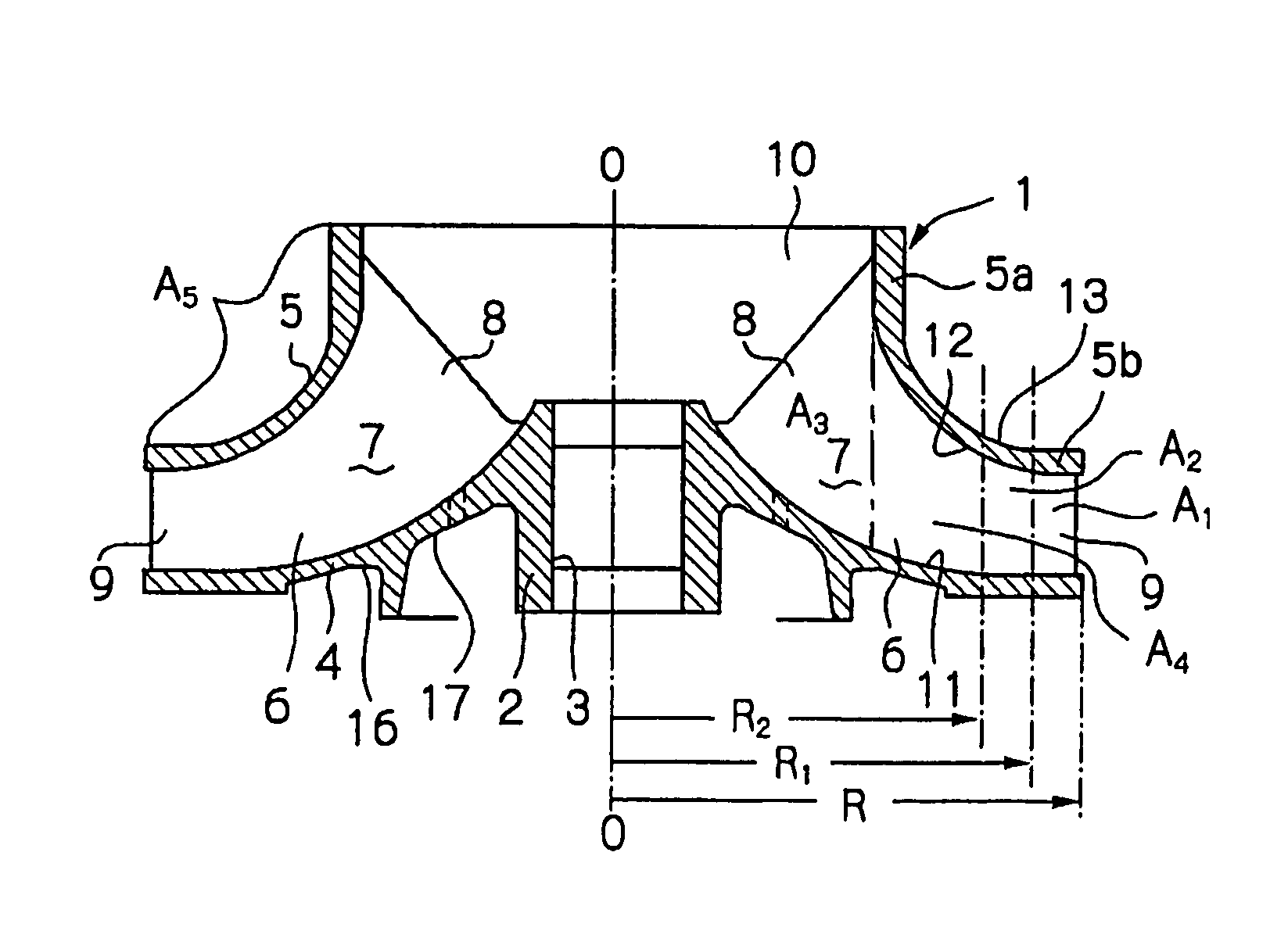 Abrasion resistant surface treatment method of a rotary member, runner, and fluid machine having runner