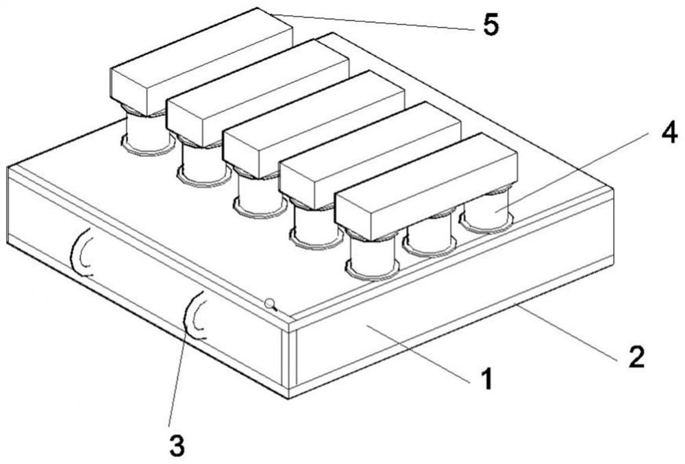 Method for placing large-weight hull in dock during construction and high-bearing anti-settling docking block