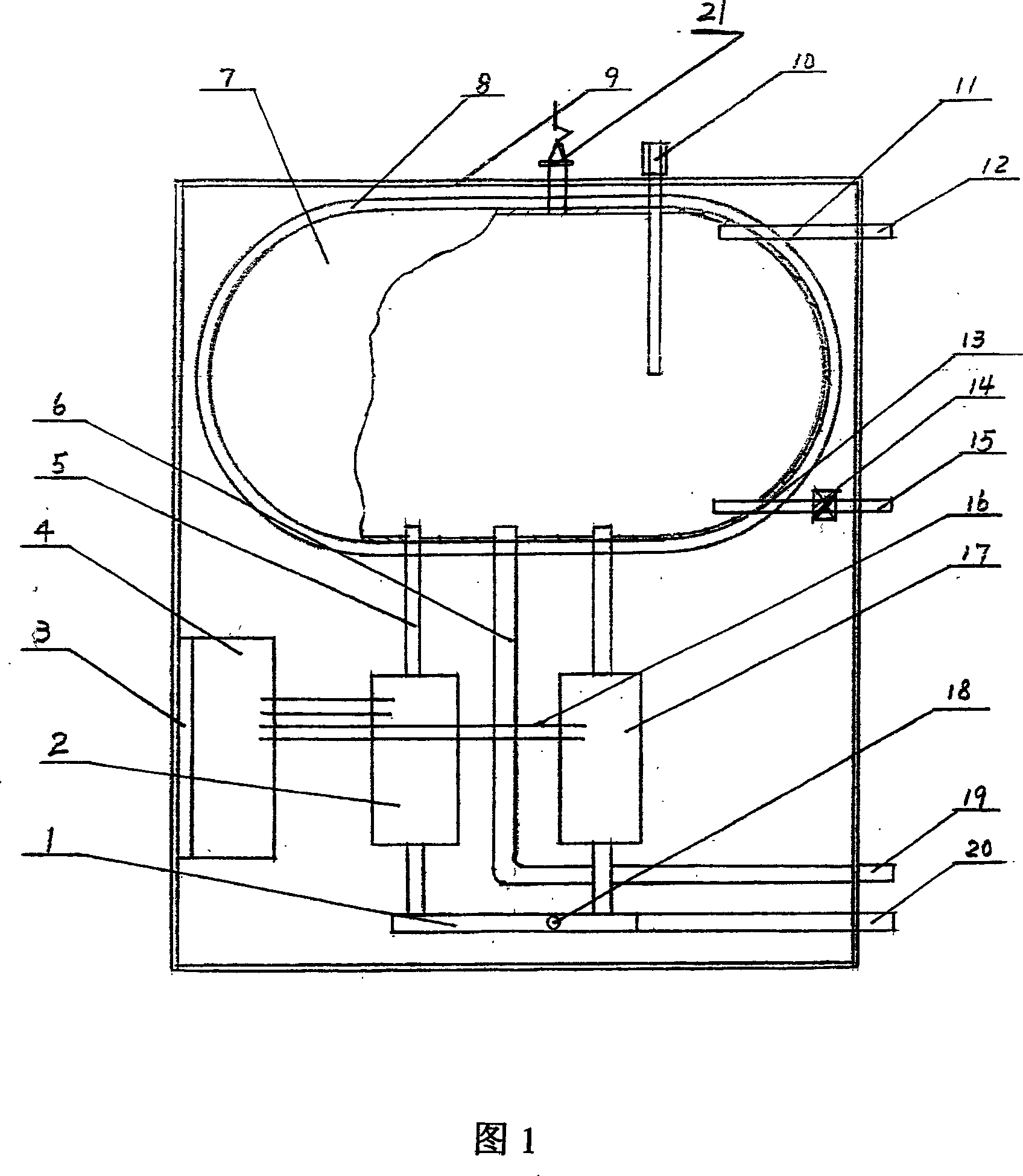 Induction heating type electrically-heated boiler for naturally circulated hot water heating system