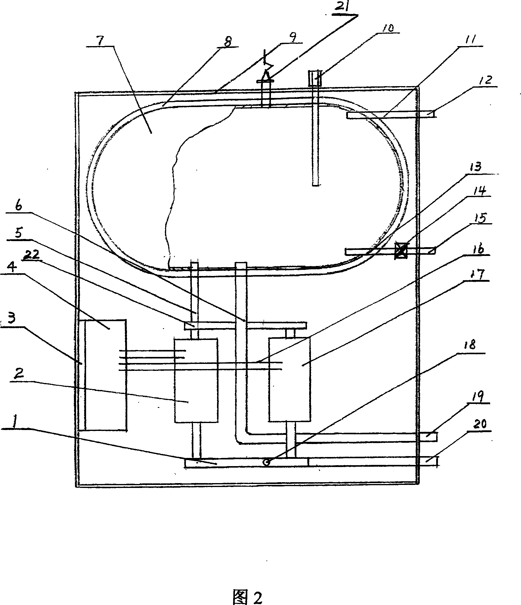 Induction heating type electrically-heated boiler for naturally circulated hot water heating system