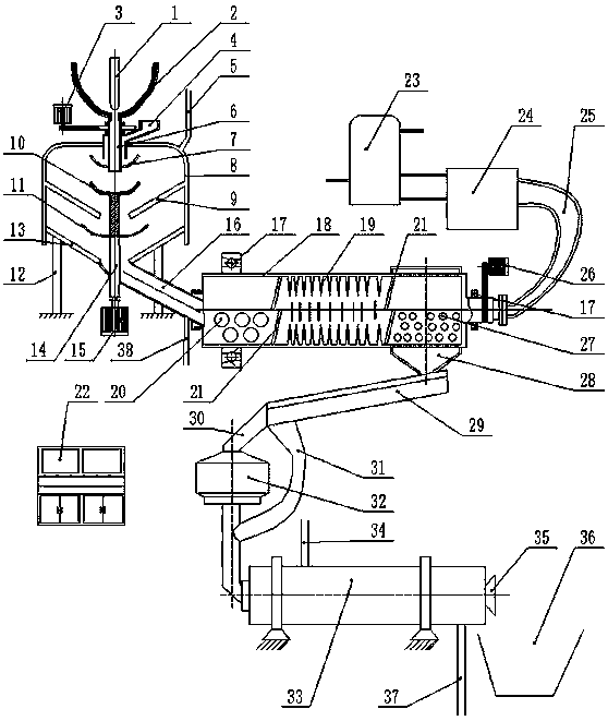 Centrifugal slag granulation and waste heat recovery system