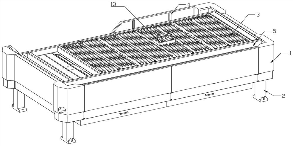 Multifunctional metal plate laser machine rack