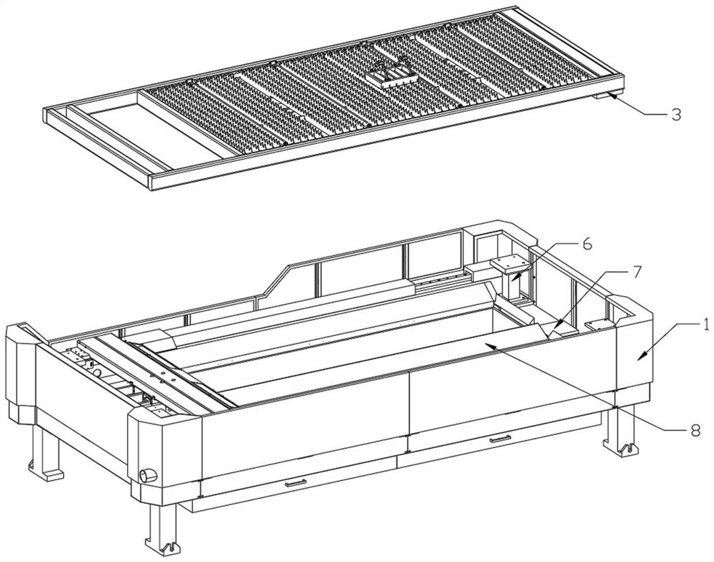 Multifunctional metal plate laser machine rack