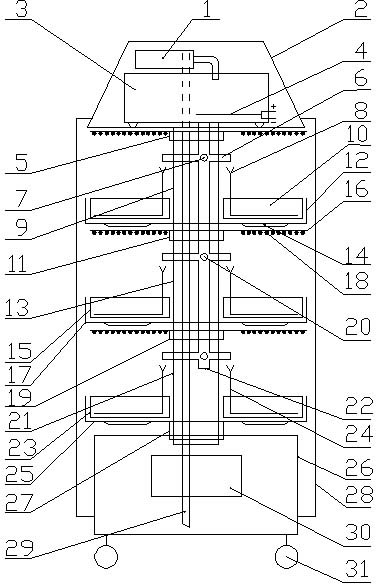 Indoor plant growing device for show