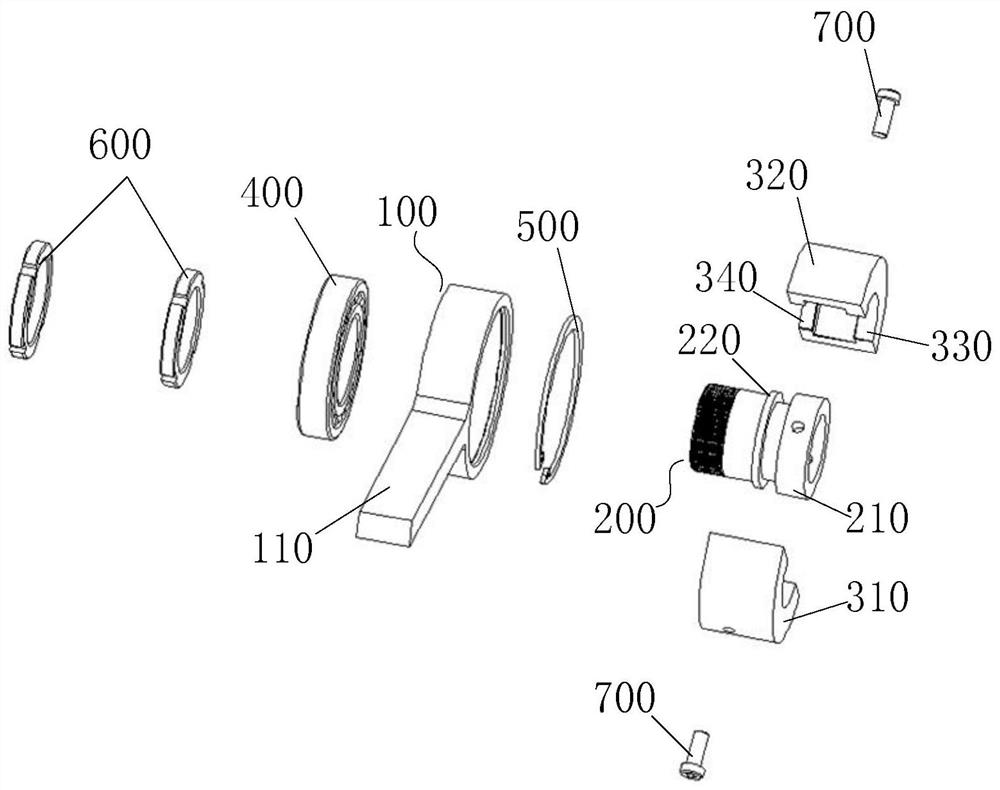 Hollow body end clamp, punching device and punching method