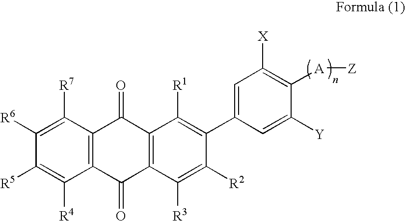 Liquid crystal composition, liquid crystal device, reflection display material, light modulating material, and anthraquinone compound