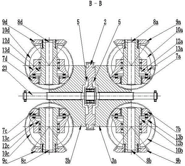 Single disc half torus type continuously variable transmission