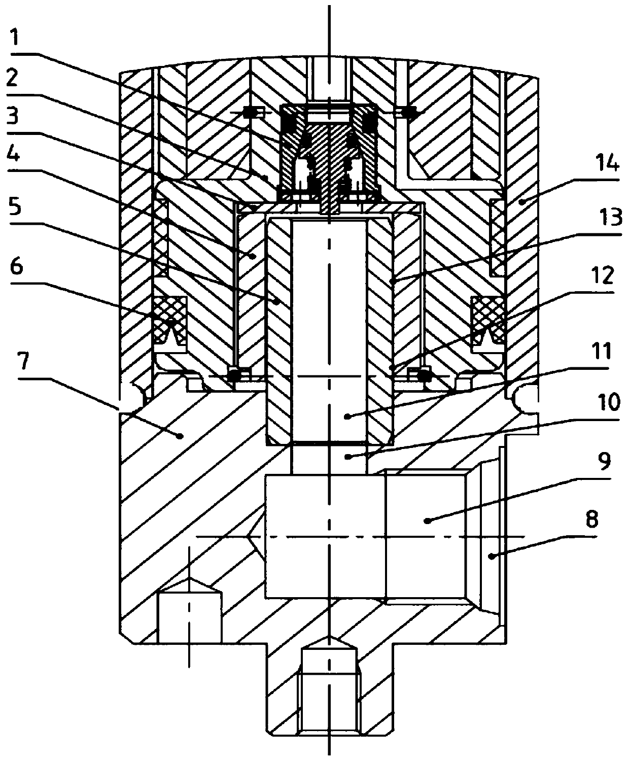 Lifting oil cylinder buffer device for fork lift