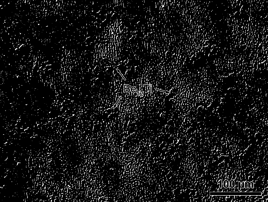 Titanium doped beryllium-aluminum alloy and preparation method thereof