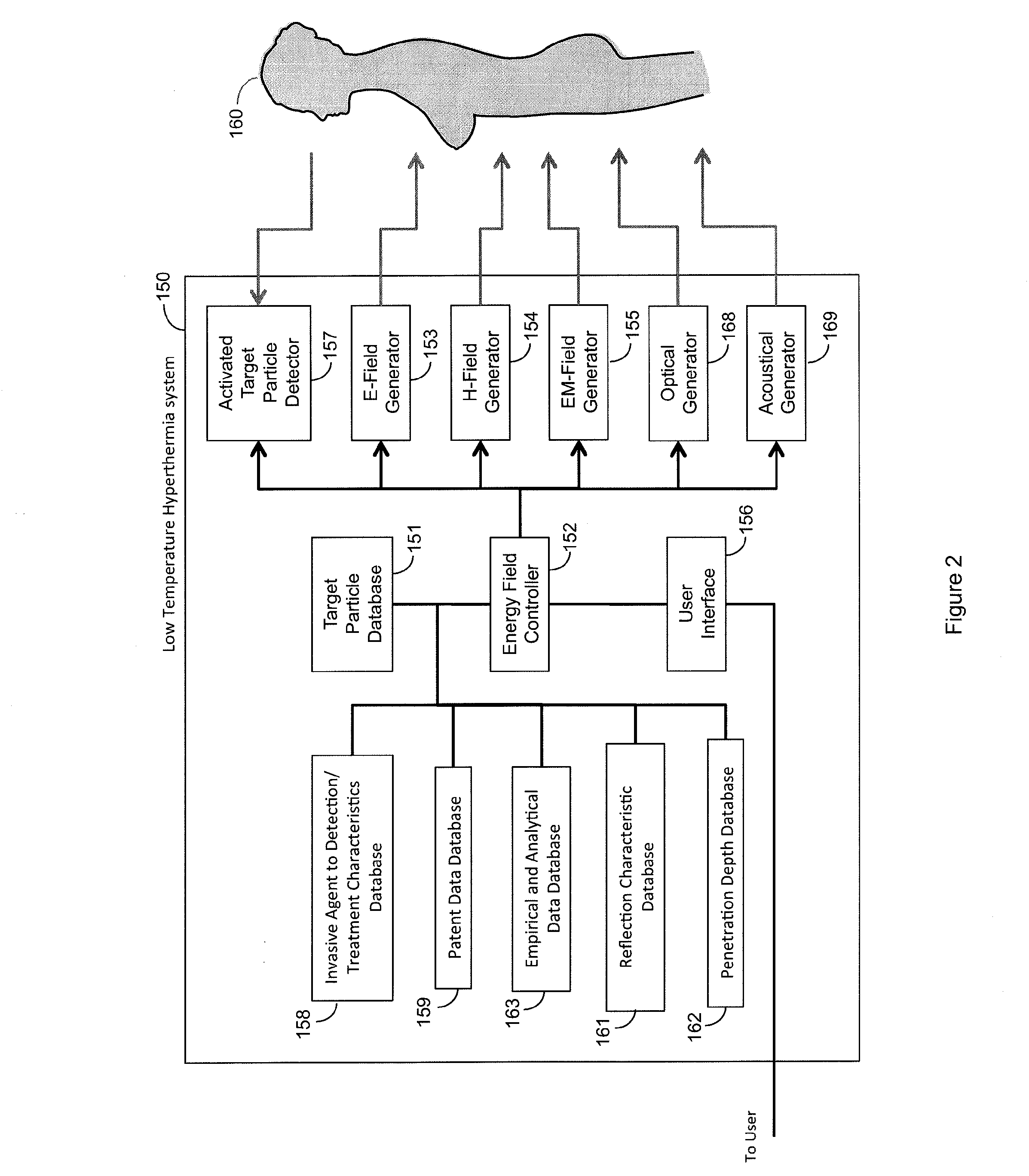 Low temperature hyperthermia system for therapeutic treatment of invasive agents