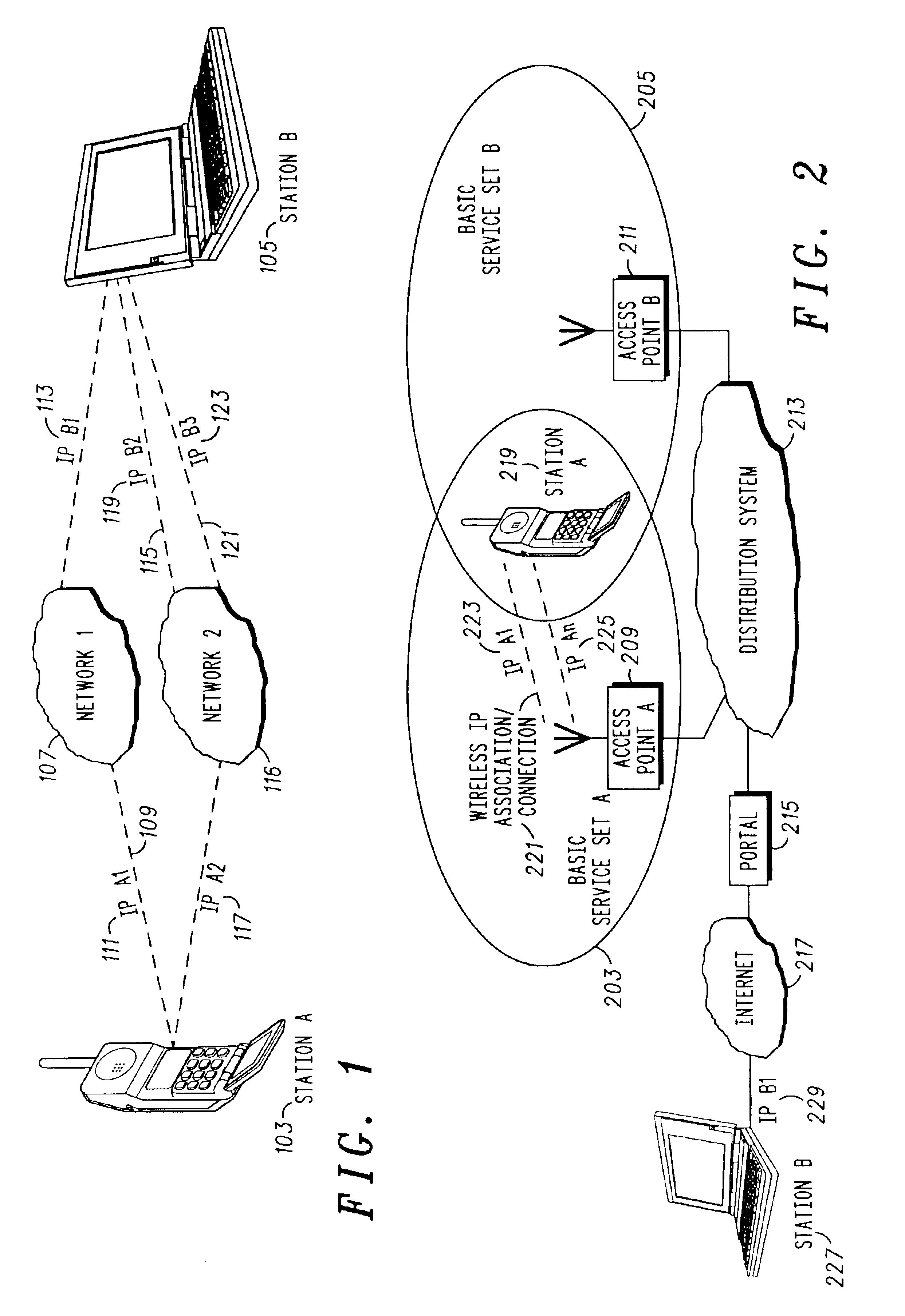 Method and apparatus for effecting a handoff between two IP connections for time critical communications