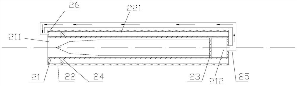 Underwater balanced launching device and launching method thereof